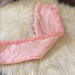 First Impressions Pink Ruffle Leggings